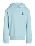 Small Monogram Hoodie Tops Sweatshirts & Hoodies Hoodies Blue Calvin K...