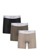 Boxer Brief 3Pk Boxershorts Black Calvin Klein