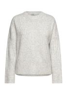 Gillian Contrast-M Tops Knitwear Jumpers Grey MbyM