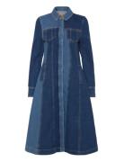 Long Sleeve Denim Dress, 2301 Denim Designers Knee-length & Midi Blue ...