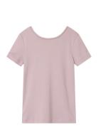 Nkfjennifa Ss Slim Top Tops T-Kortærmet Skjorte Pink Name It