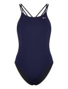 Nike Hydrastrong Solid Spiderback Piece Sport Swimsuits Navy NIKE SWIM