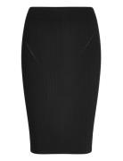 Isabella Longuette Skirt Swtr Skirts Knee-length & Midi Skirts Black G...