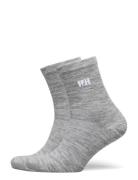 Everyday Wool Sock 2Pk Lingerie Socks Regular Socks Grey Helly Hansen