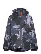 Chamonix Jkt Jr Sport Snow-ski Clothing Snow-ski Jacket Black Five Sea...