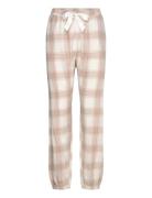 Flannel Pyjama Pants Pyjamasbukser Hyggebukser Beige Hunkemöller