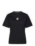 Elpha_Placed1 Tops T-shirts & Tops Short-sleeved Black BOSS