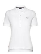 Emb Original Shield Pique Polo Tops T-shirts & Tops Polos White GANT