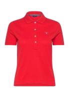 Emb Original Shield Pique Polo Tops T-shirts & Tops Polos Red GANT