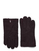 Suede Gloves Accessories Gloves Finger Gloves Brown Portia 1924