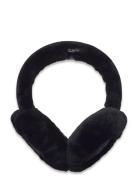 W Sheepskin Embroidery Earmuff Accessories Headwear Hats Black UGG