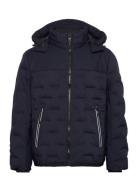 Hybrid Puffer Jacket Foret Jakke Navy Tom Tailor