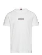 Monotype Striped Reg Tee Ss Tops T-Kortærmet Skjorte White Tommy Hilfi...