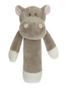 Diinglisar, Rattle, Hippo, Mud Toys Baby Toys Rattles Grey Teddykompan...