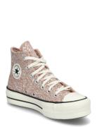 Chuck Taylor All Star Lift Shoes Sneakers Canva Sneakers Beige Convers...