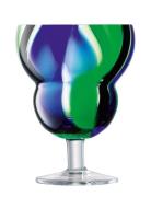 Vinglas Folk Black/Blue/Green Set 2 Lsa Home Tableware Glass Wine Glas...