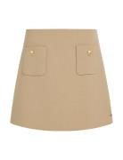 Punto Short Skirt Skirts Short Skirts Beige Tommy Hilfiger