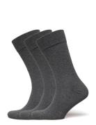 Soft Cotton Socks 3-Pack Underwear Socks Regular Socks Grey GANT