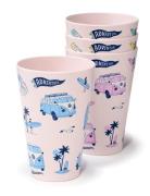 Volkswagen Vw T1 Camper Bus Explore More Set Of 4 Rpet Picnic Cups 450...