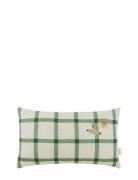 Vibes Rect. Cushion Linen 44X25 M Home Kids Decor Cushions Green NOBOD...