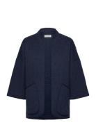 Lulull Jacket 3/4 Tops Knitwear Cardigans Navy Lollys Laundry