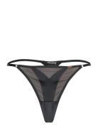 Mesh Essentials Hl String T G-streng Undertøj Black Hunkemöller