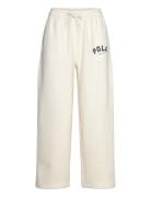 Graphic Fleece-Ful-Atl Bottoms Sweatpants Cream Polo Ralph Lauren