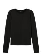 Nlfdinci Ls Short S Top Noos Tops T-shirts Long-sleeved T-Skjorte Blac...