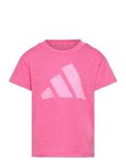 Jg Bl Win Tee Sport T-Kortærmet Skjorte Pink Adidas Sportswear