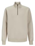 Jjebradley Sweat Half Zip Noos Jnr Tops Sweatshirts & Hoodies Sweatshi...