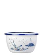 Moomin Enamel Bowl Home Tableware Bowls Breakfast Bowls White Moomin