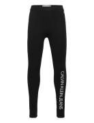 Logo Legging Bottoms Leggings Black Calvin Klein