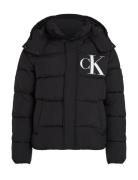 Essentials Non Down Jacket Foret Jakke Black Calvin Klein Jeans