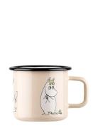 Enamel Mug 3,7Dl Snorkmaiden, Beige Home Meal Time Cups & Mugs Cups Be...