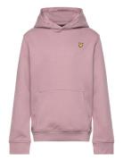 Pullover Hoodie Tops Sweatshirts & Hoodies Hoodies Pink Lyle & Scott