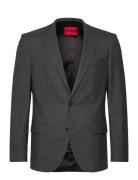 Henry232X Suits & Blazers Blazers Single Breasted Blazers Grey HUGO