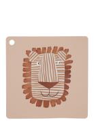 Placemat Lobo Lion Home Meal Time Placemats & Coasters Beige OYOY MINI