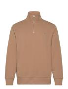 Reg Shield Half Zip Sweat Tops Sweatshirts & Hoodies Sweatshirts Beige...