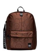 Zip Top Backpack Piirto Unikko Rygsæk Taske Brown Marimekko