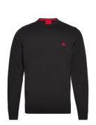 San Cassius-C1 Designers Knitwear Round Necks Black HUGO