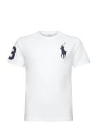 Big Pony Cotton Jersey Tee Tops T-Kortærmet Skjorte White Ralph Lauren...