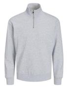 Jjebradley Sweat Half Zip Noos Tops Sweatshirts & Hoodies Sweatshirts ...