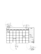 Wallstickers - Whiteboard Calendar Home Kids Decor Wall Stickers White...