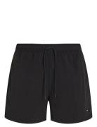 Medium Drawstring Badeshorts Black Tommy Hilfiger