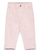 Paperbag Jeans Bottoms Jeans Loose Jeans Pink Mango