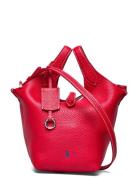 Polo Play Leather Small Tote & Crossbody Bags Totes Red Polo Ralph Lau...