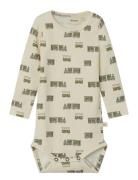 Nbmgayo Ls Slim Body Lil Bodies Long-sleeved Beige Lil'Atelier