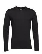 Men Merino 200 Oasis Ls Crewe Sport Base Layer Tops Black Icebreaker