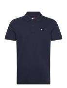 Tjm Slim Placket Polo Ext Tops Polos Short-sleeved Navy Tommy Jeans