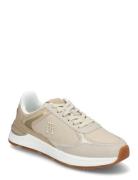 Casual Fashion Runner Lthr Mix Low-top Sneakers Beige Tommy Hilfiger